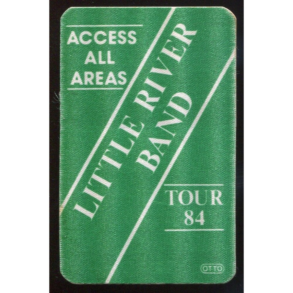 1984 Little River Band Concert Backstage Pass Laminate Card Access All Areas